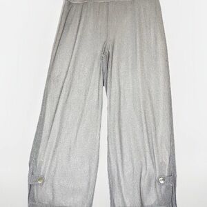 Joseph Ribkoff Women’s Flare Shimmer Wide Leg Layered Pants Trousers Pants Sz 18